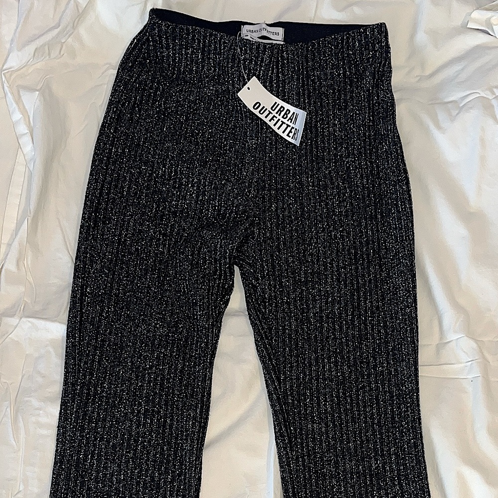 SPARKLY URBAN OUTFITTERS STRETCH FLARE PANTS